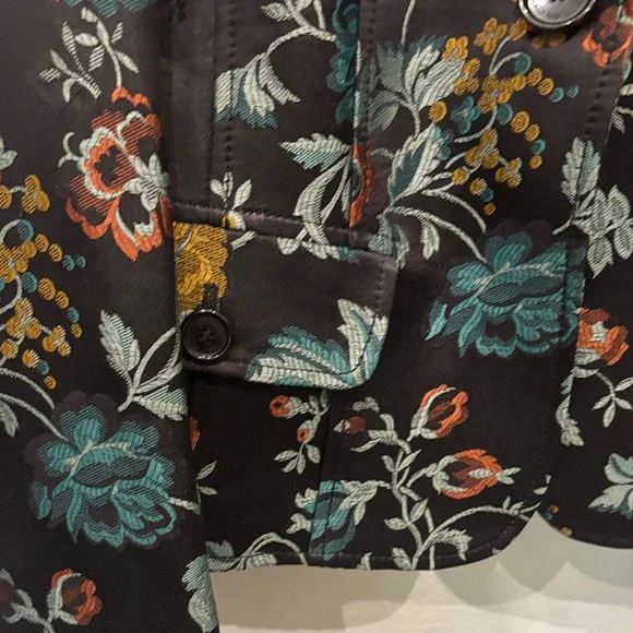 Floral Multi Color Blazer Women’s Size 42 Small XS - Picture 8 of 17